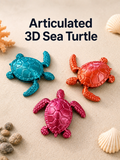 Articulated 3D Sea Turtle