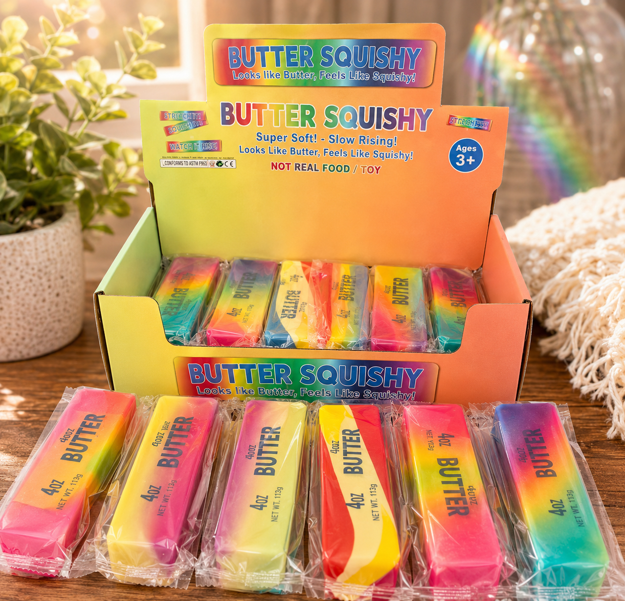 Slow Rising Rainbow Butter, 4 oz mini