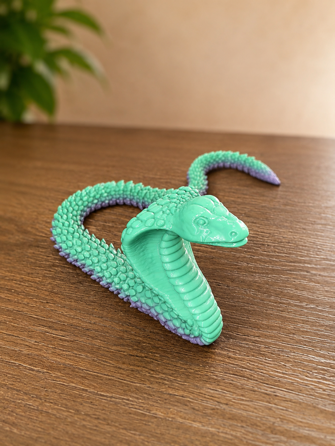 Articulated Cobra Snake - Green/Purple