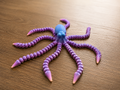 Articulated Octopus - Blue Ombré