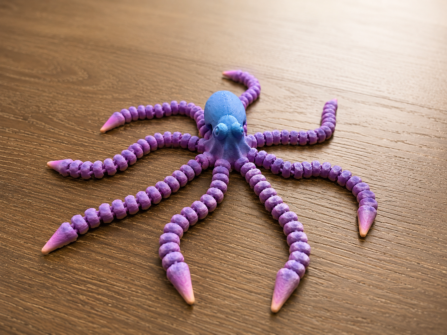 Articulated Octopus - Blue Ombré
