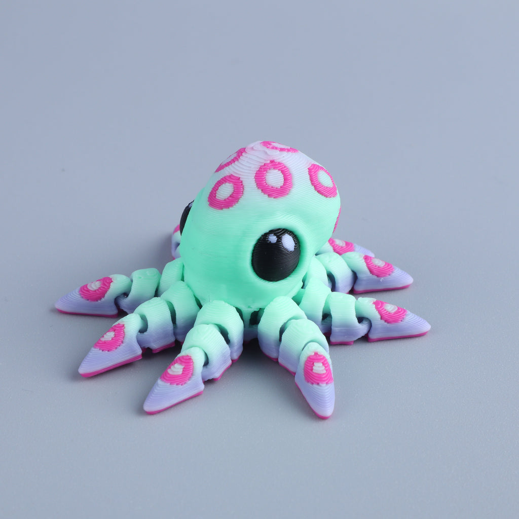 3D Printed Mini Fidget Creature Toy Pack – Articulated Party Favor Gift